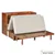 Rustic Classics Stow Queen Murphy Bed Cabinet with Mattress in Cherry