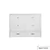 Rustic Classics Stow Full Murphy Bed Cabinet with Mattress in White