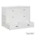 Rustic Classics Stow Full Murphy Bed Cabinet with Mattress in White