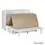 Rustic Classics Stow Full Murphy Bed Cabinet with Mattress in White