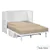Rustic Classics Stow Full Murphy Bed Cabinet with Mattress in White