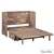 Rustic Classics Stow Full Murphy Cabinet with Mattress in Beachwood