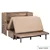 Rustic Classics Stow Full Murphy Cabinet with Mattress in Beachwood