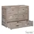 Rustic Classics Stow Full Murphy Bed Cabinet with Mattress in Stone