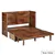 Rustic Classics Stow Full Murphy Bed Cabinet with Mattress in Cherry