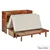 Rustic Classics Stow Full Murphy Bed Cabinet with Mattress in Cherry
