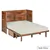 Rustic Classics Stow Full Murphy Bed Cabinet with Mattress in Cherry