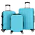 3-Piece ABS Spinner Luggage Set with TSA Lock