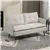 Modern Tufted Loveseat - Cream White