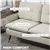 Modern Tufted Loveseat - Cream White