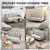 Modern Tufted Loveseat - Cream White