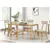 Modern 6-Piece Dining Table Set with Bench, Cushioned Chairs