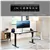 Electric Standing Desk 140 x 60cm, Adjustable Height Desk(Black)