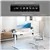 Electric Standing Desk 140 × 60 cm, Adjustable Height Desk(White)