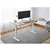 Electric Standing Desk, 140 × 60 cm Adjustable Height Desk(Woodgrain)