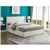 Elegant Wingback Design Platform Bed - Creme/Queen