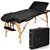 3-Panel Massage Table Set - Black