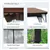 10' × 10' Double-Tier Metal Framed Garden Gazebo Canopy