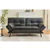Convertible Memory Foam Sofa - Black