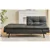 Convertible Memory Foam Sofa - Black