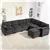 Cozy Corduroy Oversized U-Shaped Modular Sectional Sofa with Spring Cu