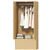 Modern Wardrobe Closet Armoire with 2 Drawers and Hanging Rod