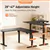 IMGadgets L Shaped 63' x 55' Electric Standing Desk (Black)