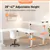 IMGadgets L Shaped 63' x 55' Electric Standing Desk (White)