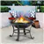Yaheetech 22-Inch Outdoor Fire Pit with BBQ Grill