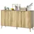 Modern Wave-Fluted 55'' Sideboard Console Cabinet