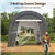 SteelGuard 10×15 ft Outdoor Shelter – Dual Roll-Up Doors