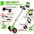 24V Cordless Lawn & Weed Trimmer – Lightweight Adjustable Grass Cutter