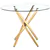 Modern Round Glass Dining Table with Golden Base for 2–4 People
