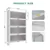 Freestanding Metal Kitchen Pantry Cabinet with 4 Flip Doors 5 Level