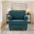Single-Seat Sofa Chair with Rolled Arms and Nailhead Trim