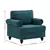 Single-Seat Sofa Chair with Rolled Arms and Nailhead Trim