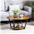 Round Duo Coffee Table - Rustic Brown