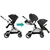 Evenflo Pivot Xpand Modular Compact Fold Travel System w/ Stroller & C