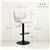 Set of 2 Adjustable Swivel PU Leather Bar Stools - White