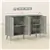 Modern Fluted Storage Sideboard - Light Grey