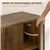 Modern Fluted Storage Sideboard - Brown