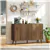 Modern Fluted Storage Sideboard - Brown