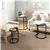 Modern Nesting Coffee Tables Set - Rustic Brown