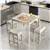 Square 5-Piece Bar Table Set - Gray
