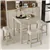 Square 5-Piece Bar Table Set - Gray