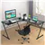 59' L-Shaped Corner Desk - Black