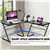 59' L-Shaped Corner Desk - Black