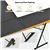 59' L-Shaped Corner Desk - Black