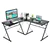 59' L-Shaped Corner Desk - Black