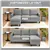 Modern L-Shaped Sectional Sofa with Reversible Chaise